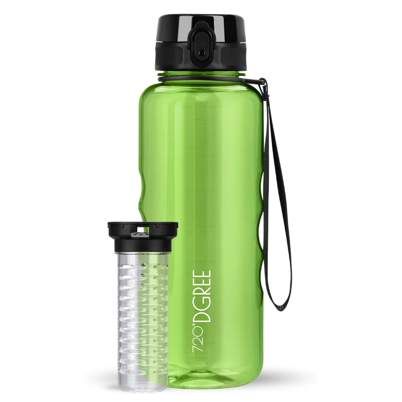 uberBottle Trinkflasche | crystalClear Fruchtbehälter
