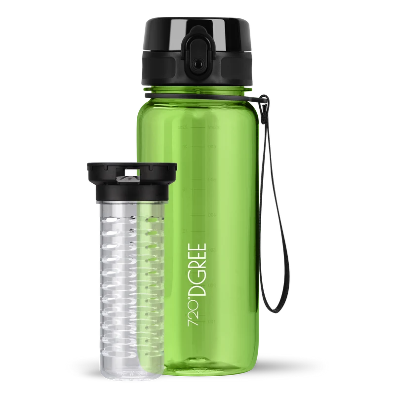uberBottle Trinkflasche | crystalClear Fruchtbehälter
