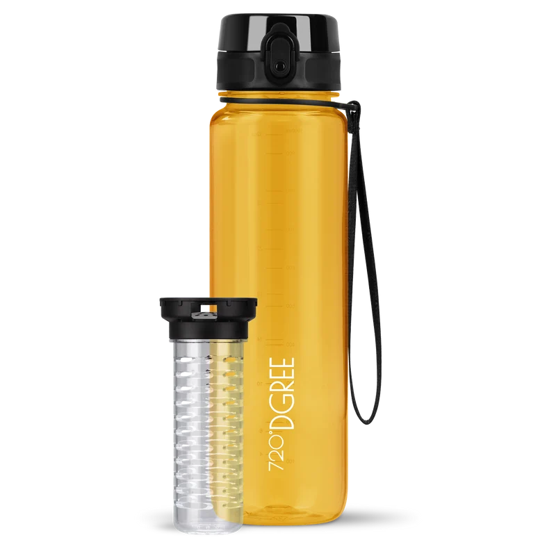 uberBottle Trinkflasche | crystalClear Fruchtbehälter