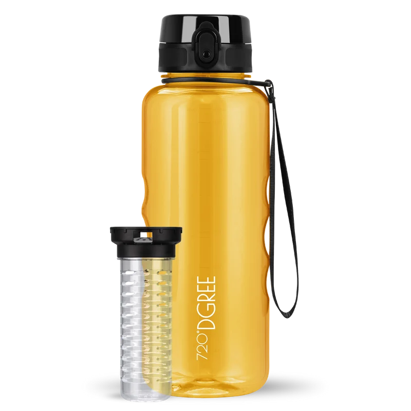 uberBottle Trinkflasche | crystalClear Fruchtbehälter
