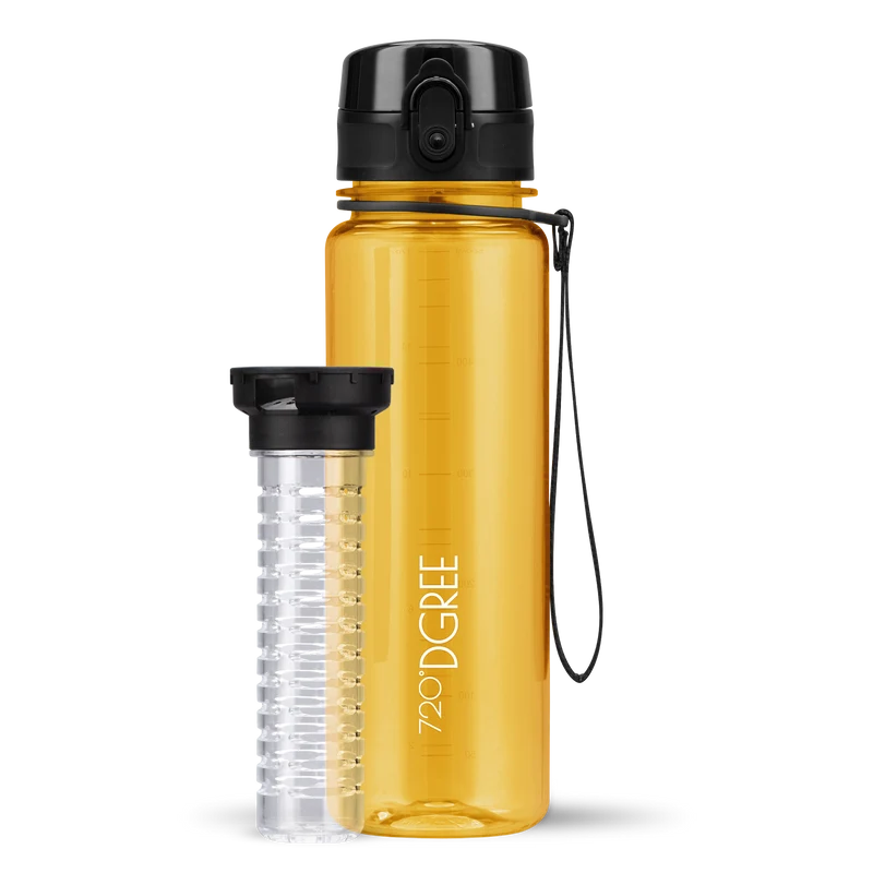 uberBottle Trinkflasche | crystalClear Fruchtbehälter