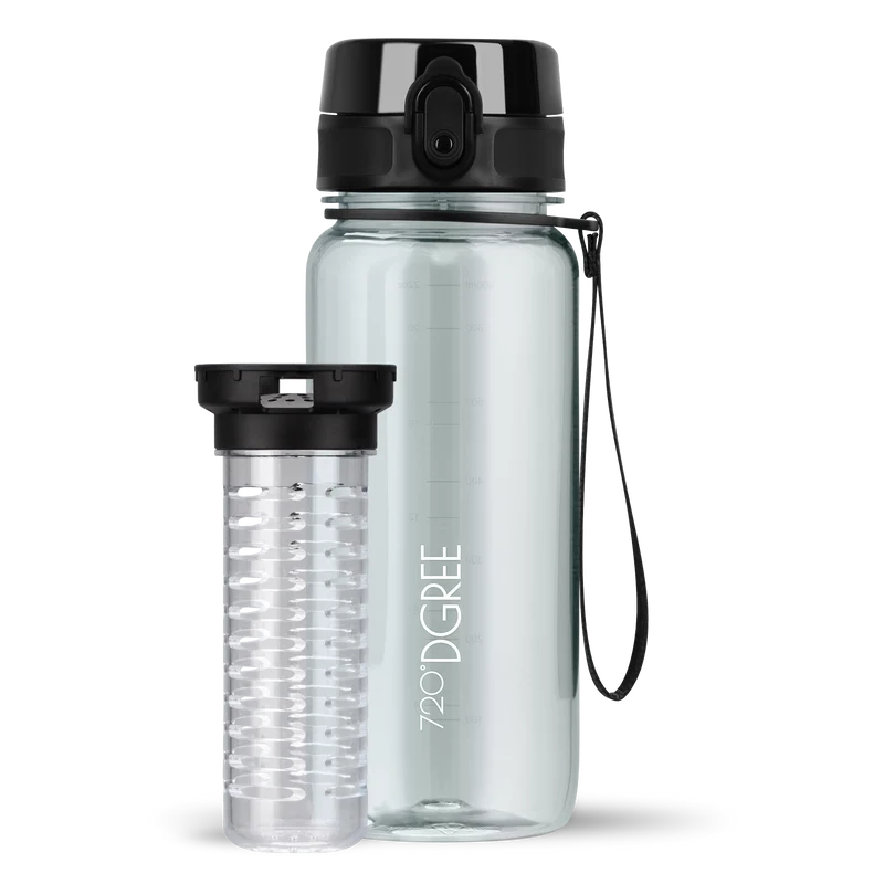 uberBottle Trinkflasche | crystalClear Fruchtbehälter