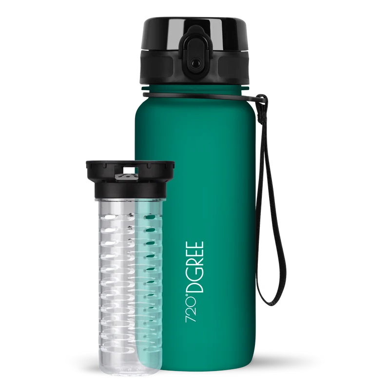 uberBottle Trinkflasche | softTouch Fruchtbehälter