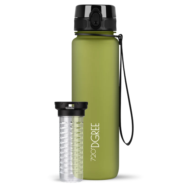 uberBottle Trinkflasche | softTouch Fruchtbehälter