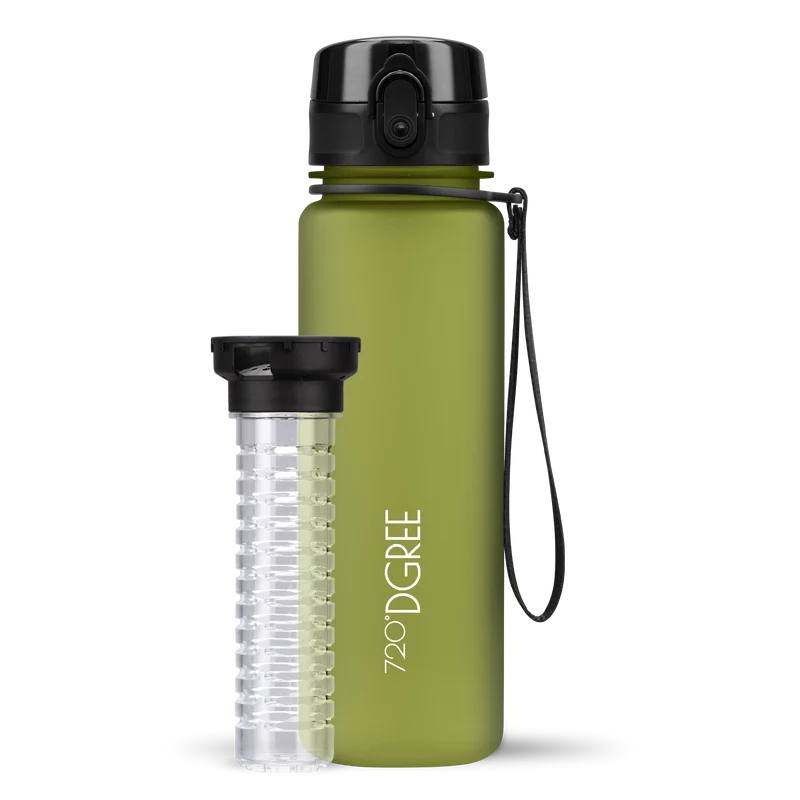 uberBottle Trinkflasche | softTouch Fruchtbehälter