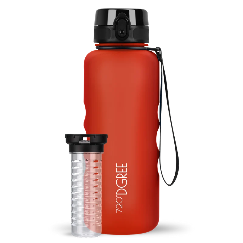 uberBottle Trinkflasche | softTouch Fruchtbehälter