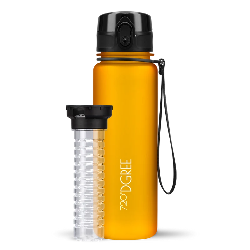 uberBottle Trinkflasche | softTouch Fruchtbehälter