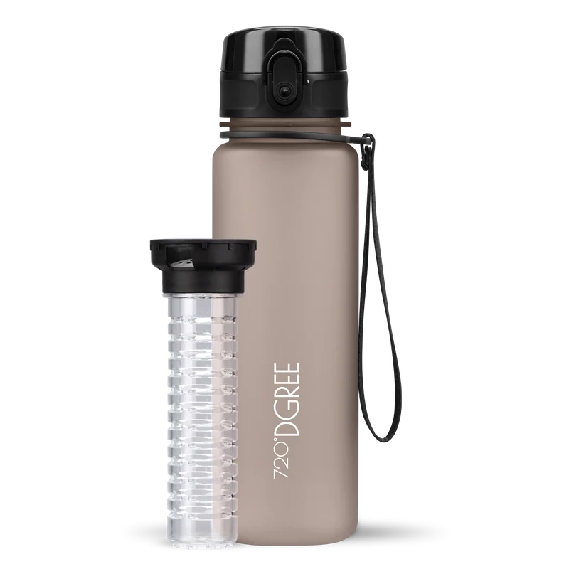 uberBottle Trinkflasche | softTouch Fruchtbehälter