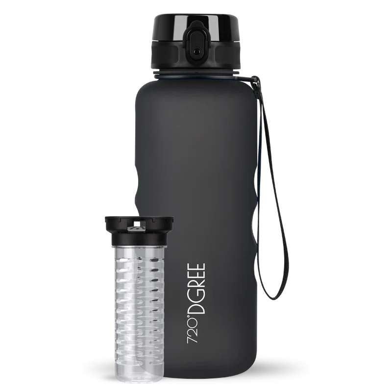 uberBottle Trinkflasche | softTouch Fruchtbehälter