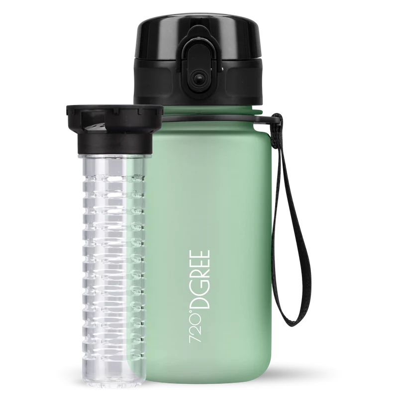 uberBottle Kids Trinkflasche | softTouch Fruchtbehälter - 350ml
