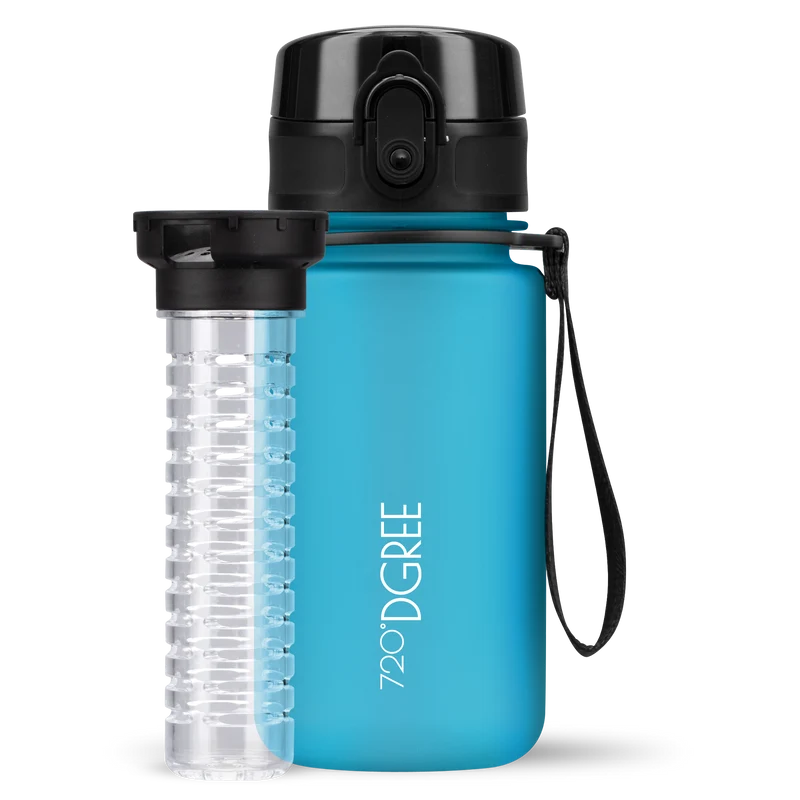 uberBottle Kids Trinkflasche | softTouch Fruchtbehälter - 350ml