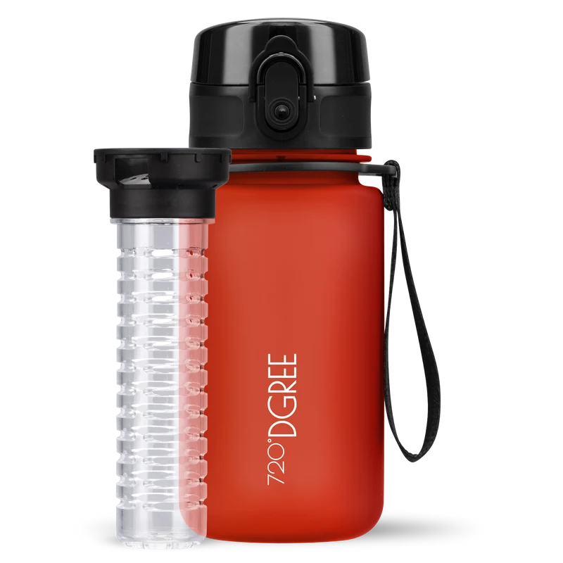 uberBottle Kids Trinkflasche | softTouch Fruchtbehälter - 350ml