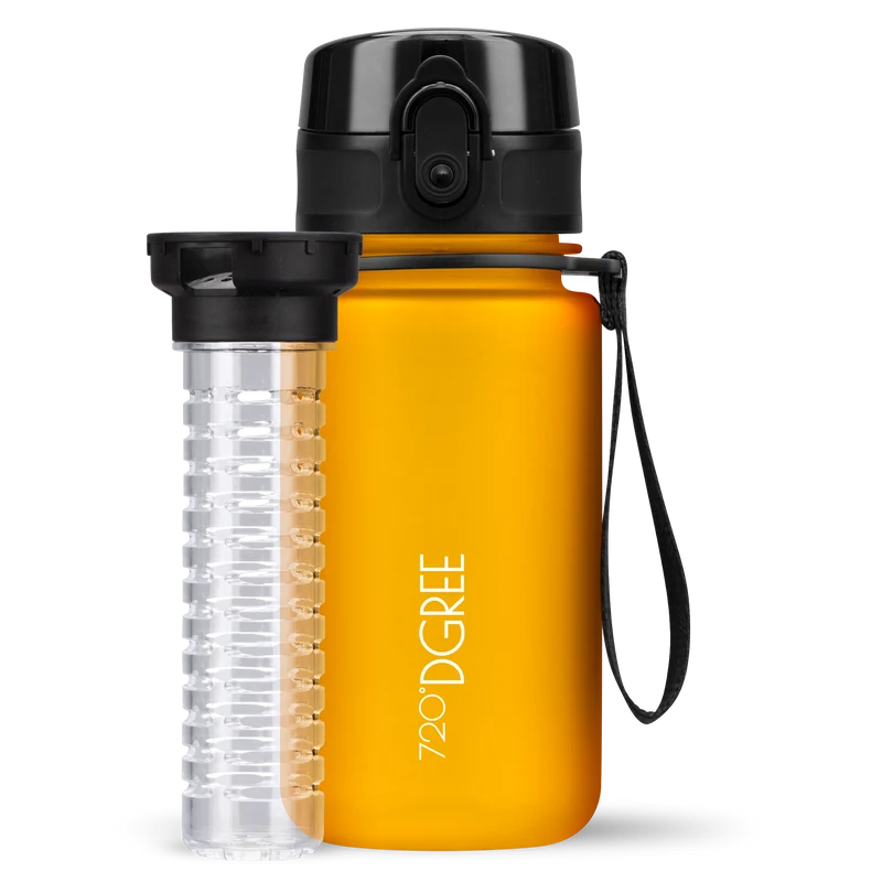 uberBottle Kids Trinkflasche | softTouch Fruchtbehälter - 350ml