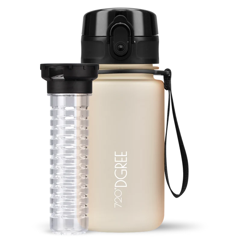 uberBottle Kids Trinkflasche | softTouch Fruchtbehälter - 350ml