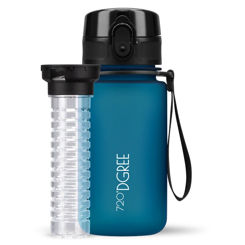 uberBottle Kids Trinkflasche | softTouch Fruchtbehälter - 350ml
