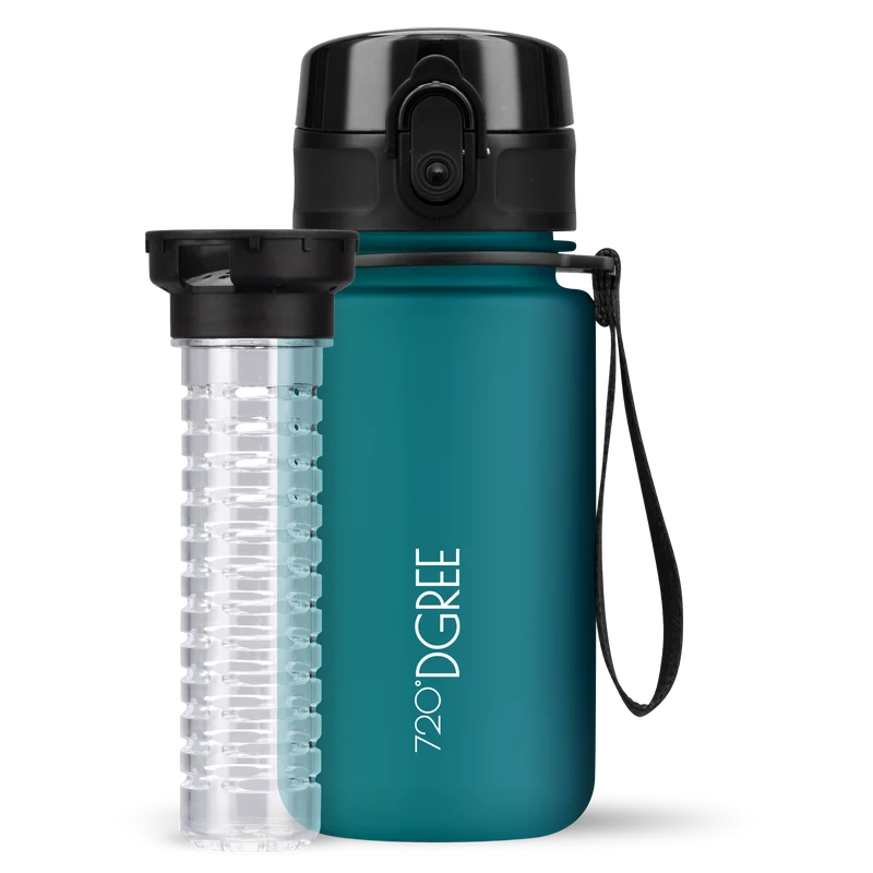 uberBottle Kids Trinkflasche | softTouch Fruchtbehälter - 350ml