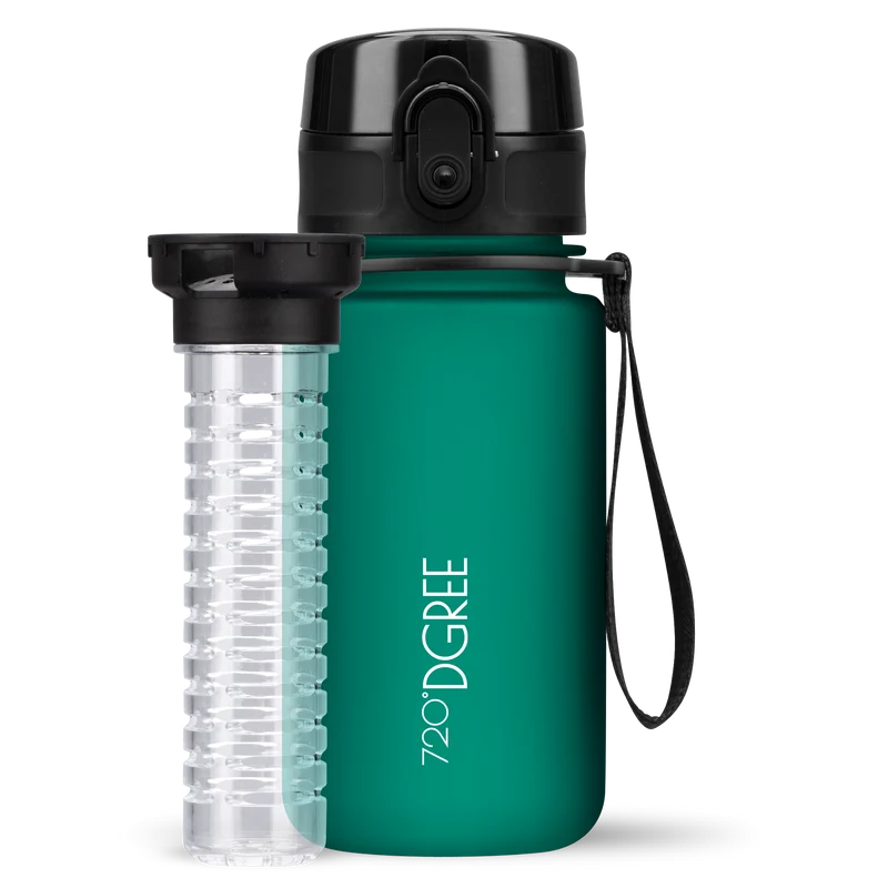 uberBottle Kids Trinkflasche | softTouch Fruchtbehälter - 350ml