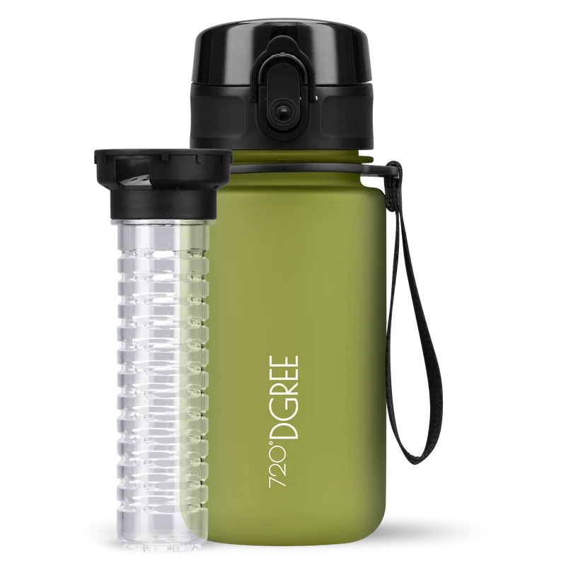 uberBottle Kids Trinkflasche | softTouch Fruchtbehälter - 350ml