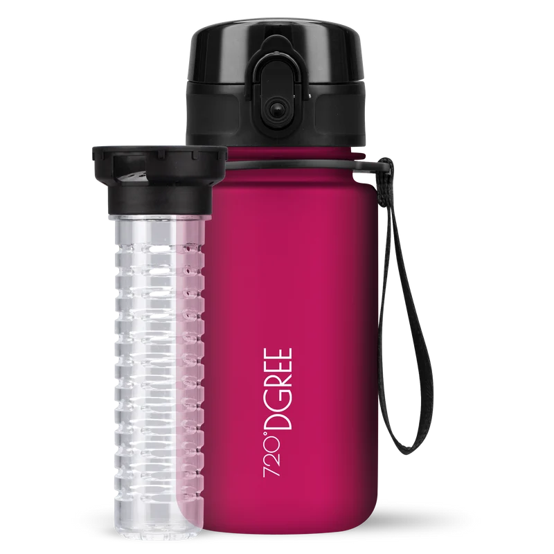 uberBottle Kids Trinkflasche | softTouch Fruchtbehälter - 350ml