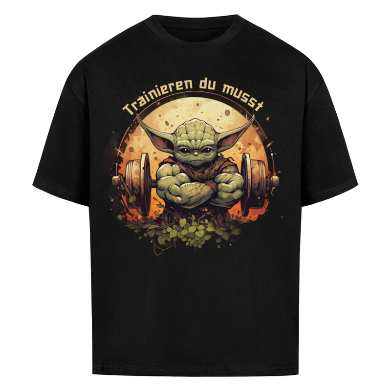TRAINIEREN DU MUSST - OVERSIZED SHIRT FRONTPRINT