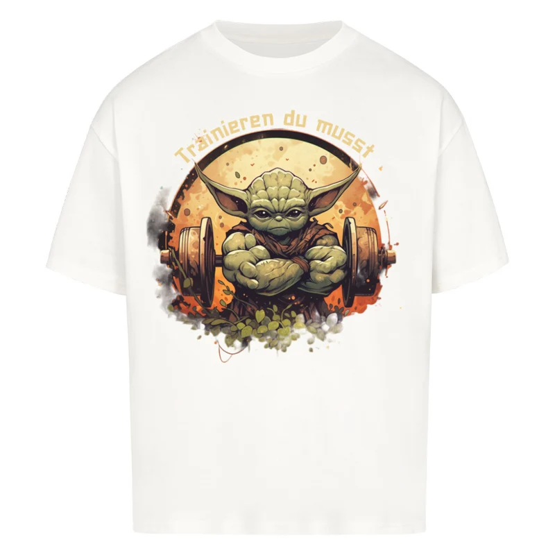 TRAINIEREN DU MUSST - OVERSIZED SHIRT FRONTPRINT