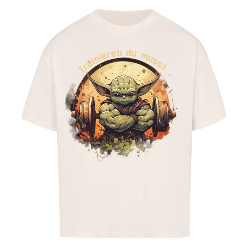 TRAINIEREN DU MUSST - OVERSIZED SHIRT FRONTPRINT
