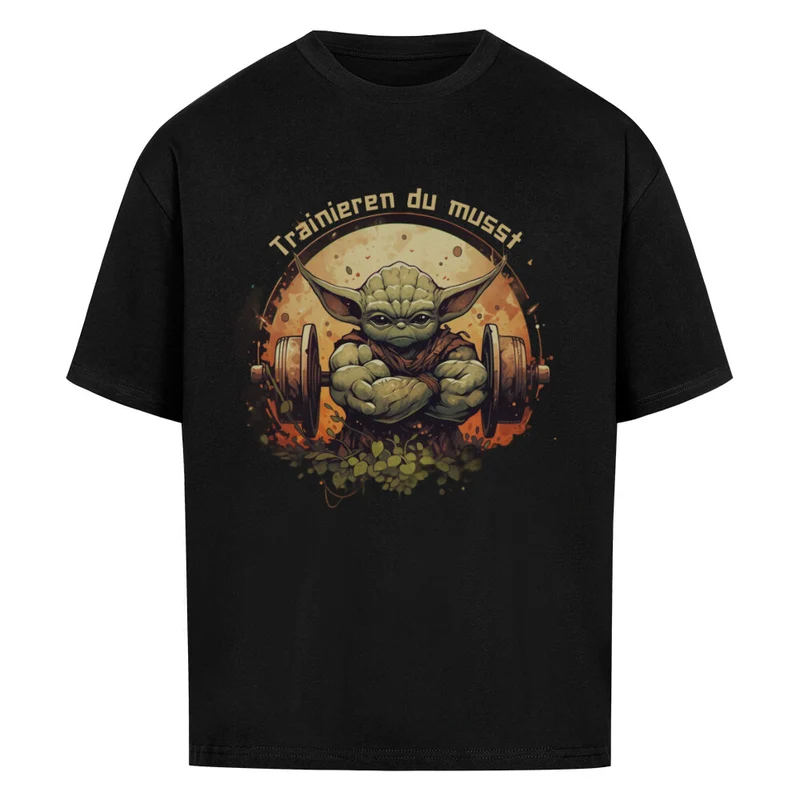 TRAINIEREN DU MUSST - OVERSIZED SHIRT (FRONTPRINT)