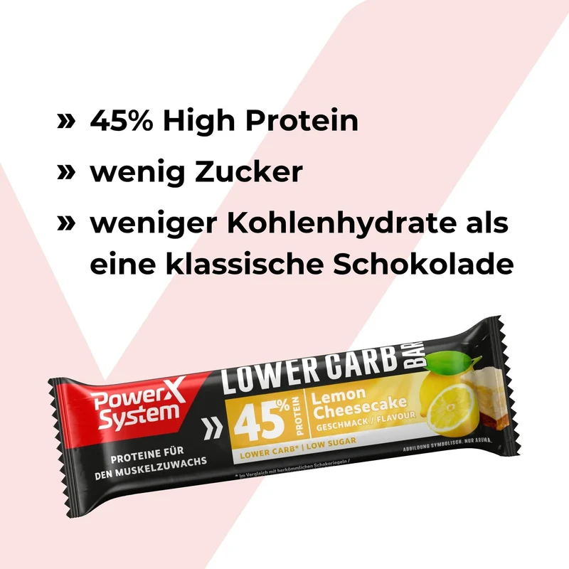 Lower Carb Bar Lemon Cheesecake - 28 x 40g