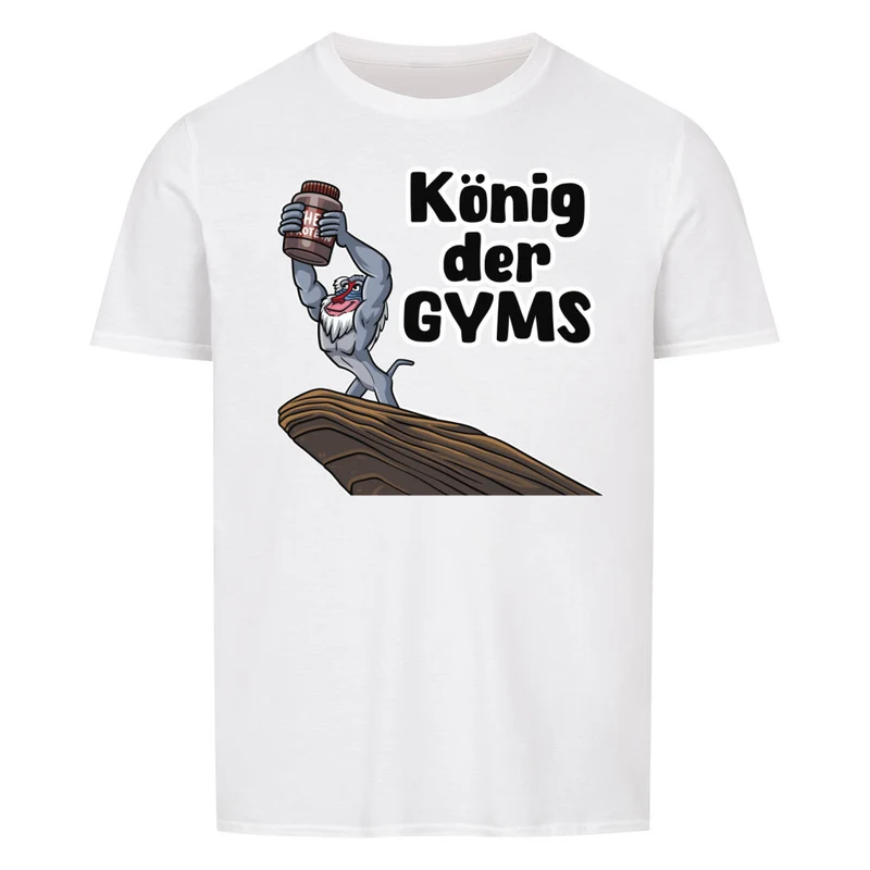 KÖNIG DER GYMS - Regular Shirt - Frontprint