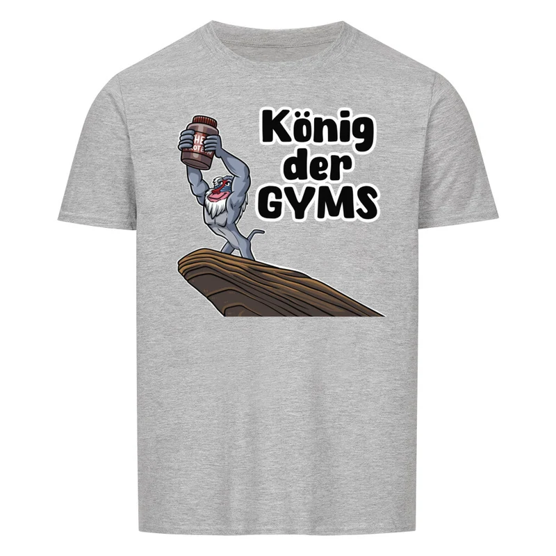 KÖNIG DER GYMS - Regular Shirt - Frontprint