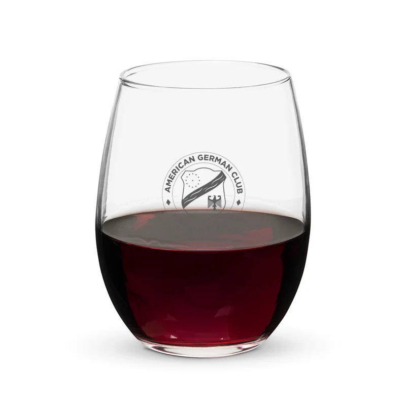 American German Club - Stemless Wine Glass