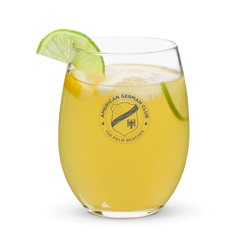 American German Club - Stemless Wine Glass