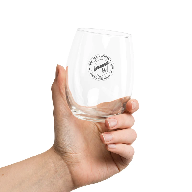 American German Club - Stemless Wine Glass