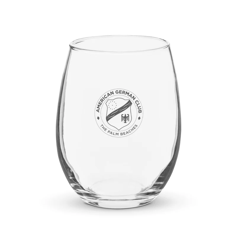 American German Club - Stemless Wine Glass