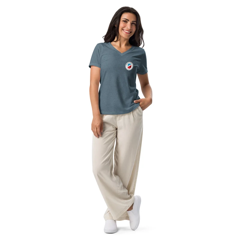 American German Club - Women’s Relaxed V-Neck T-Shirt