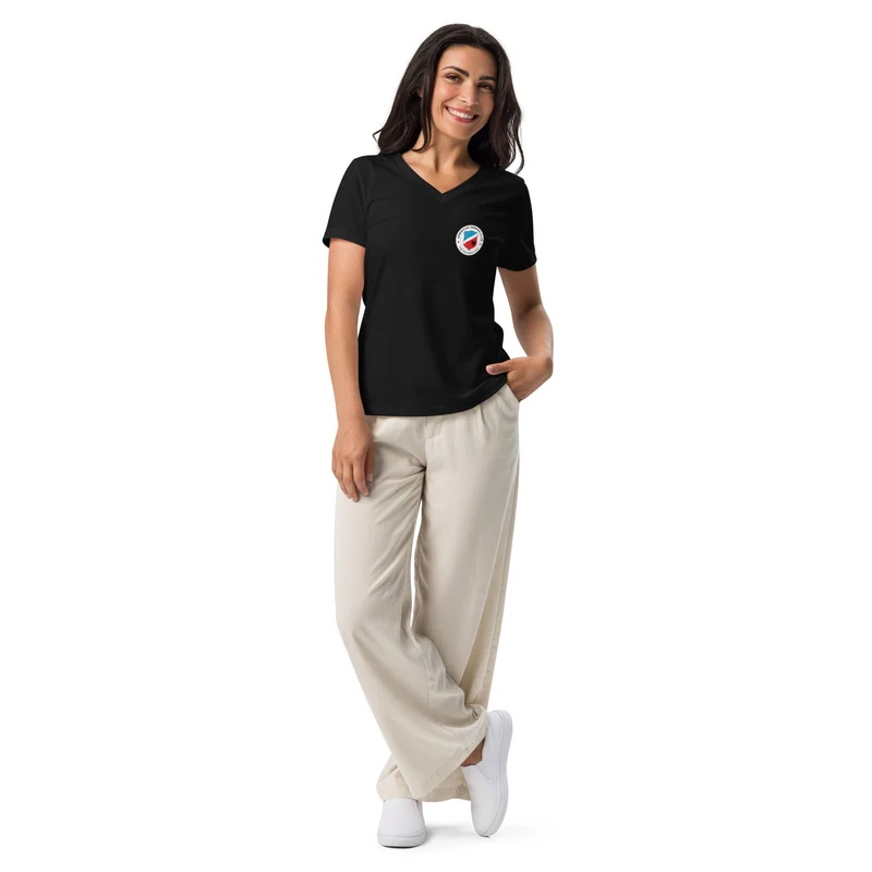 American German Club - Women’s Relaxed V-Neck T-Shirt