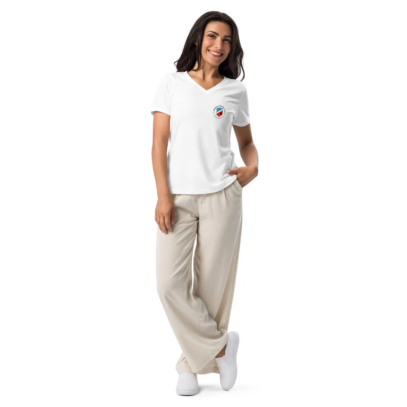 American German Club - Women’s Relaxed V-Neck T-Shirt