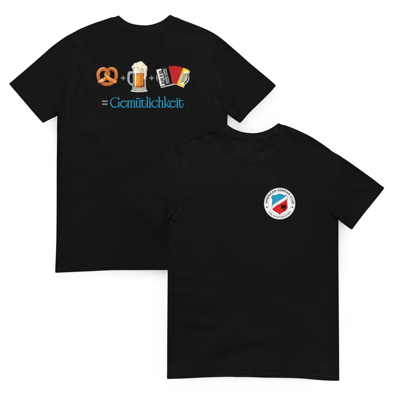 Pretzel + Bier + Accordion = Gemutlichkeit - Unisex T-Shirt