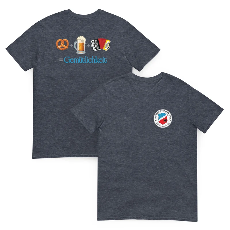 Pretzel + Bier + Accordion = Gemutlichkeit - Unisex T-Shirt