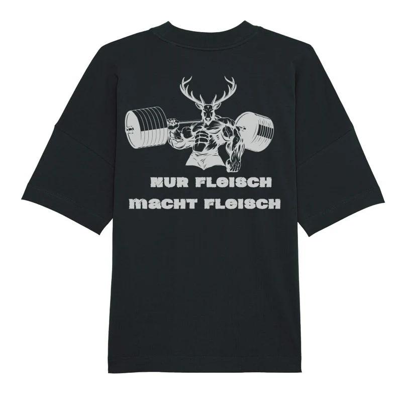 NUR FLEISCH MACHT FLEISCH - OVERSIZED SHIRT BACKPRINT