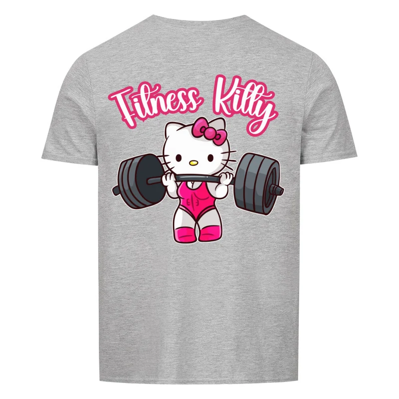 FITNESS KITTY - Regular Shirt - Backprint