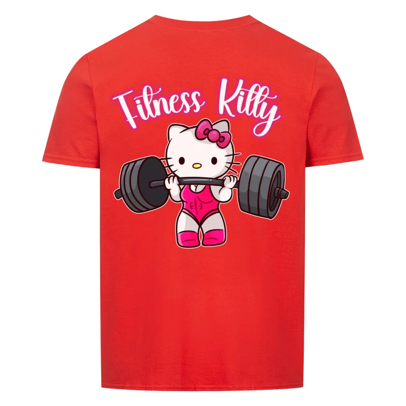 FITNESS KITTY - Regular Shirt - Backprint