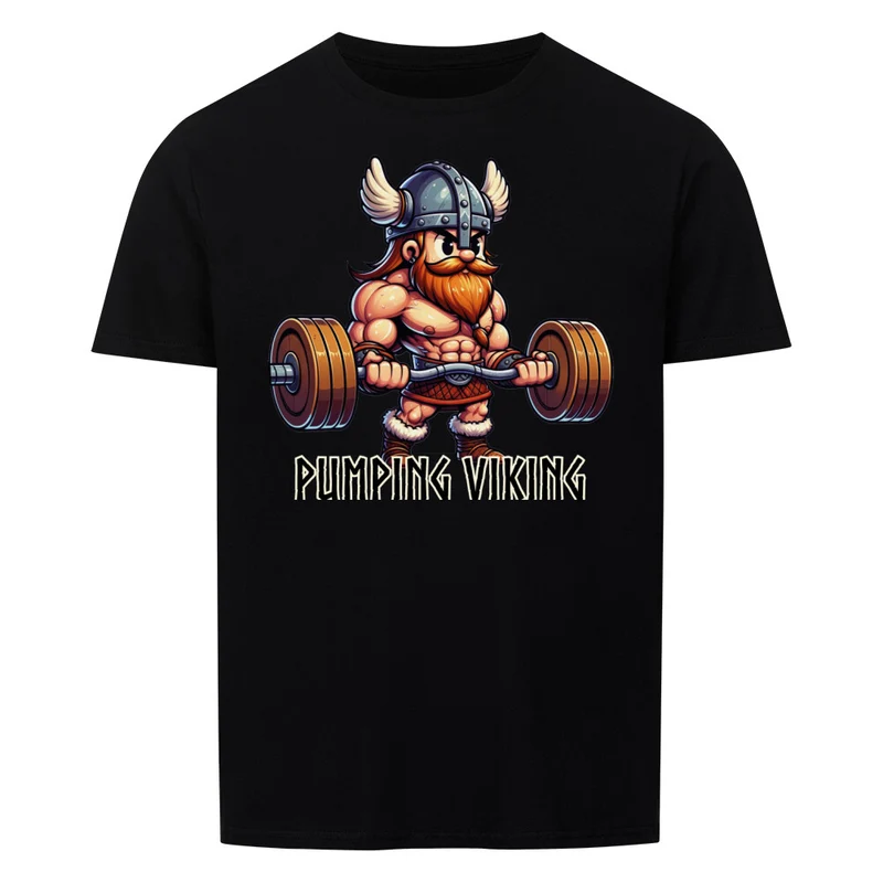 PUMPING VIKING - Regular Shirt - Frontprint