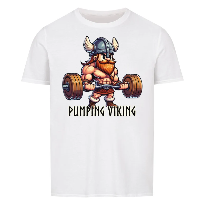 PUMPING VIKING - Regular Shirt - Frontprint