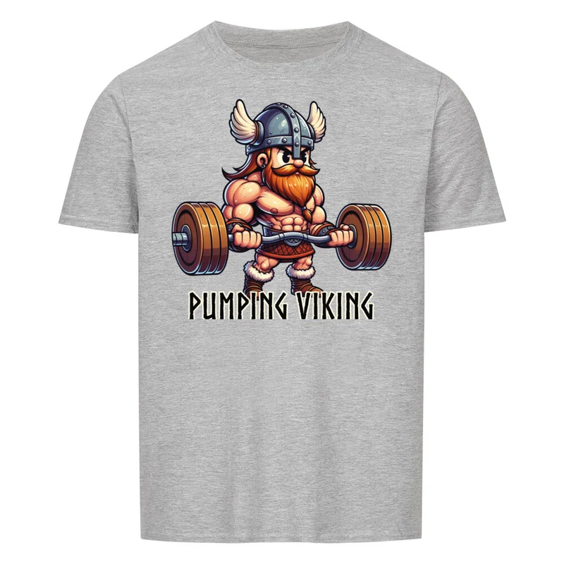 PUMPING VIKING - Regular Shirt - Frontprint