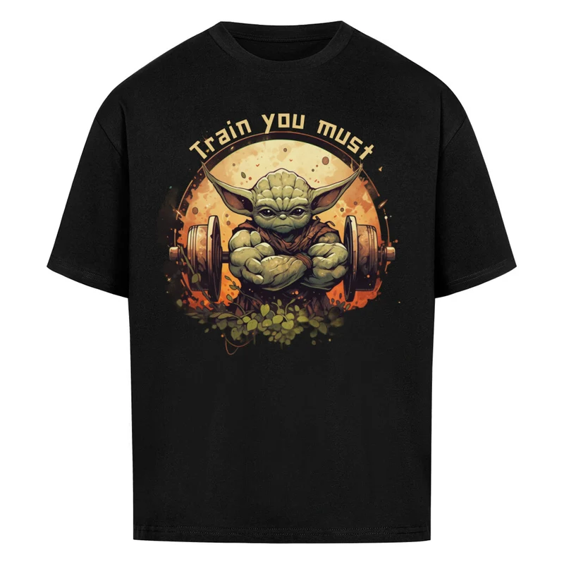 TRAIN YOU MUST - OVERSIZED SHIRT FRONTPRINT