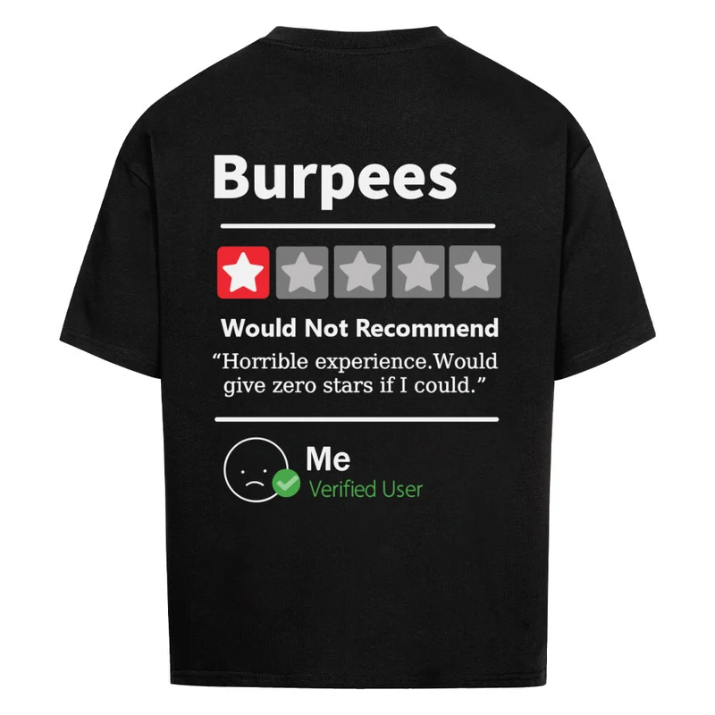 BURPEES - OVERSIZED SHIRT BACKPRINT