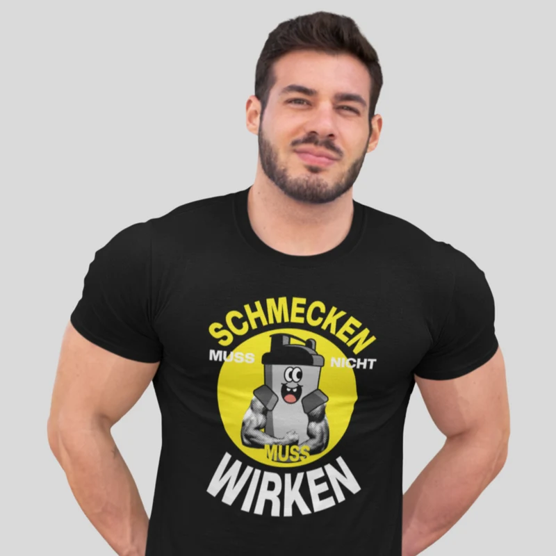 MUSS NICHT SCHMECKEN - Regular Shirt - Frontprint