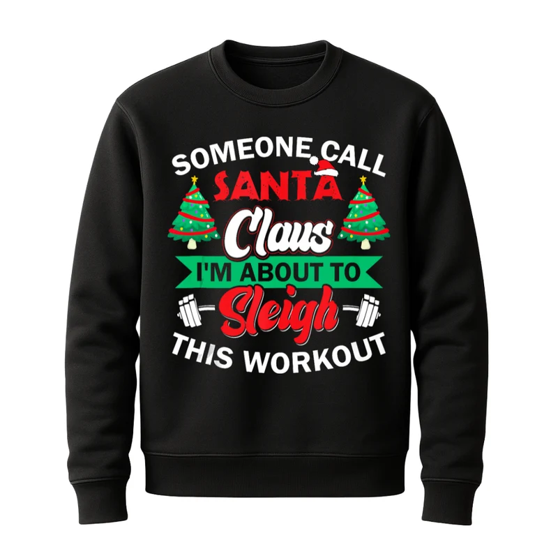 Lustiger Gym-Xmas Spruch - Sweatshirt