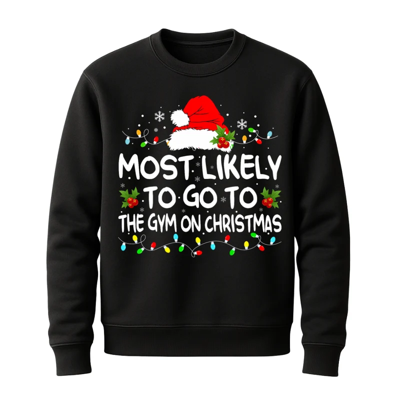 Lustiger Gym-Xmas Spruch - Sweatshirt